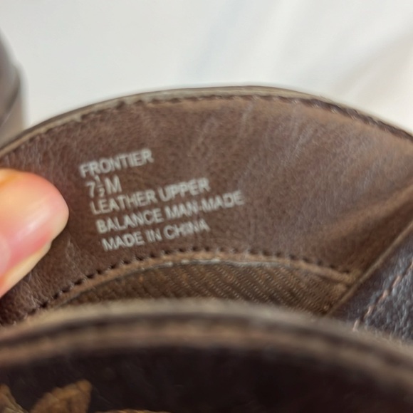 Steve Madden Frontier Brown Leather Mid-Calf Heeled Cowboy Boots - Picture 9 of 11